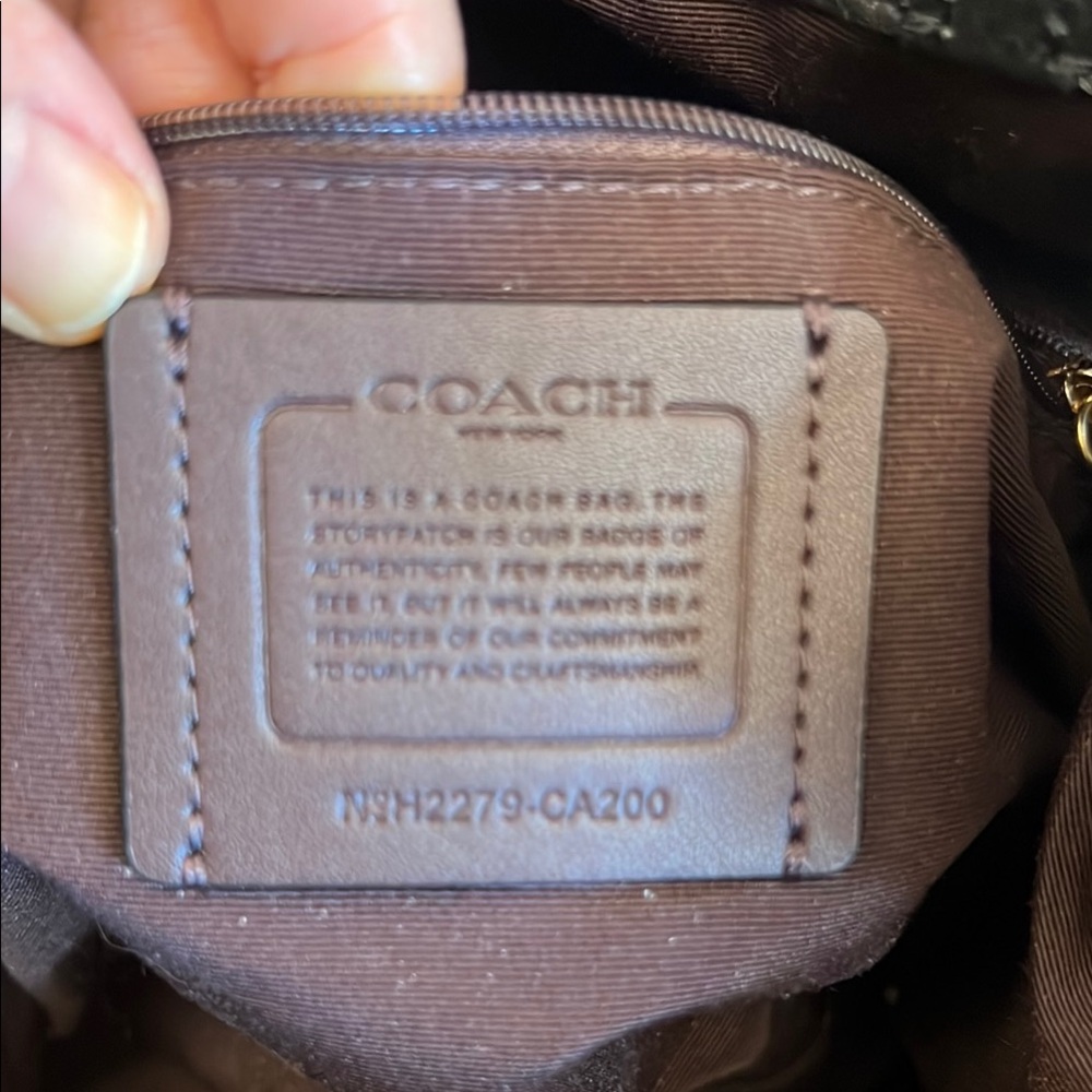 Coach Andy tote with horse & carriage coach h2279-ca200 - Picture 10 of 13